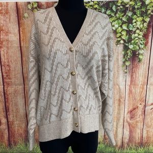 Vintage 1980’s St. John Patterned Knit Cardigan L